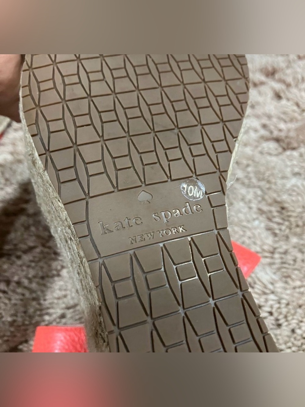 Kate Spade Tarin' Platform Espadrille Wedge Sandal * Size 10 - Picture 14 of 16